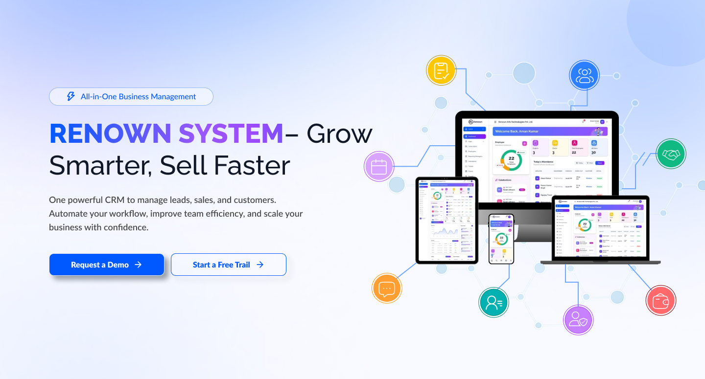 CRM for Small Business, Employee Management CRM | Renown System