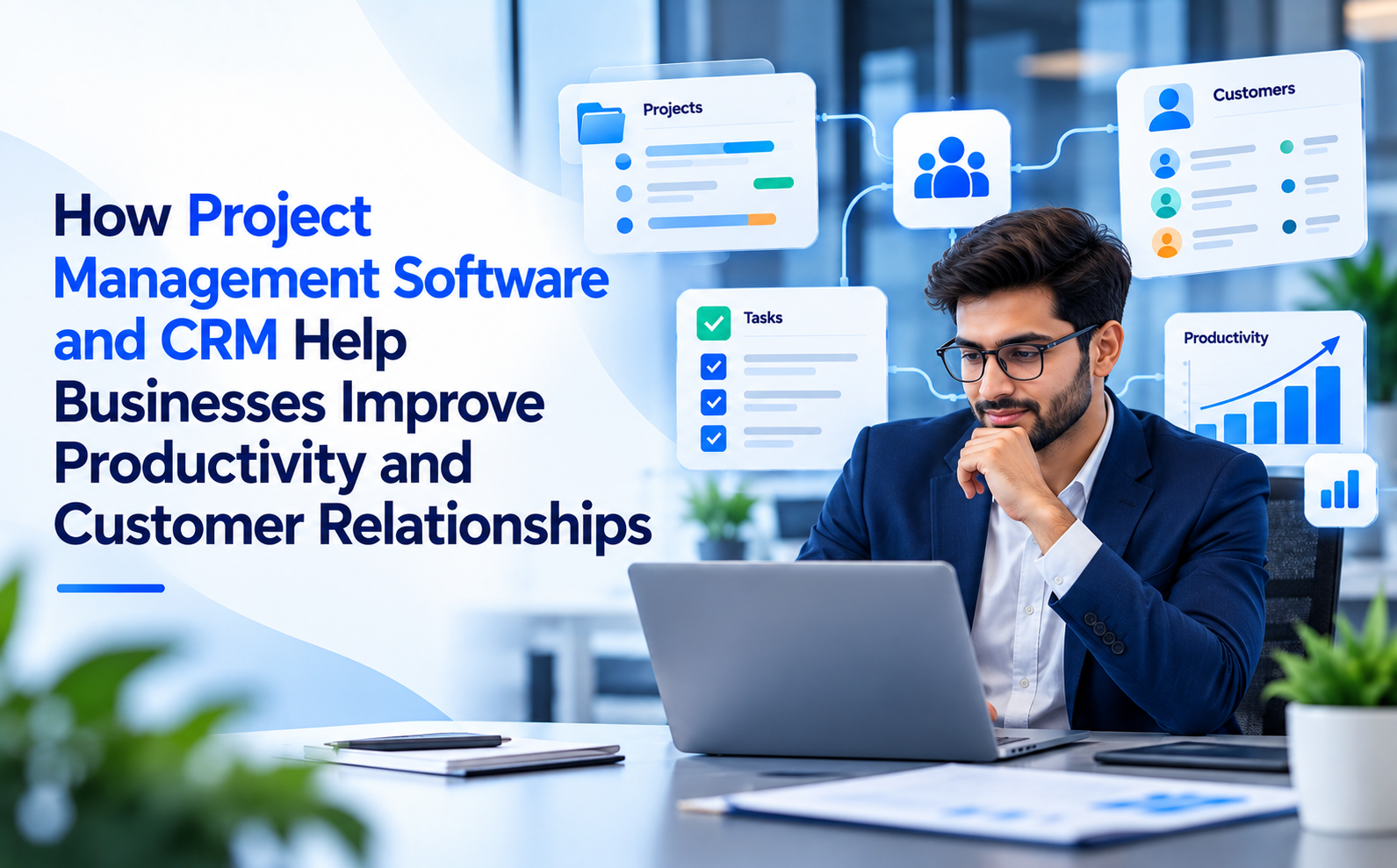 How Project Management Software and CRM Help Businesses Improve Productivity and Customer Relationships